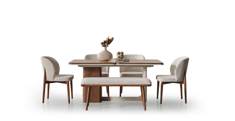 Enna Ekru Yemek Odası