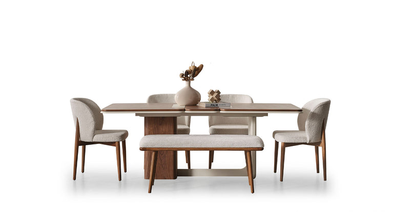 Enna Ekru Yemek Odası