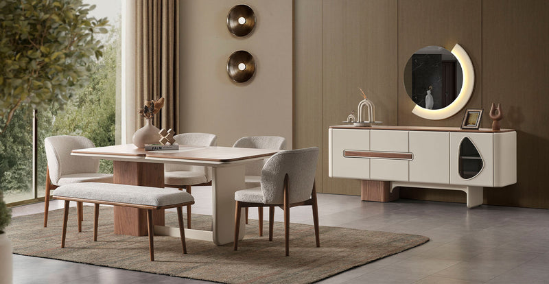 Enna Ekru Yemek Odası