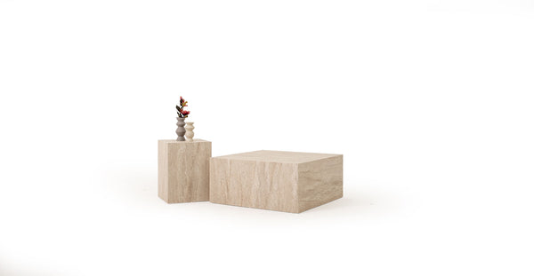 Traverten Küp Orta Sehpa