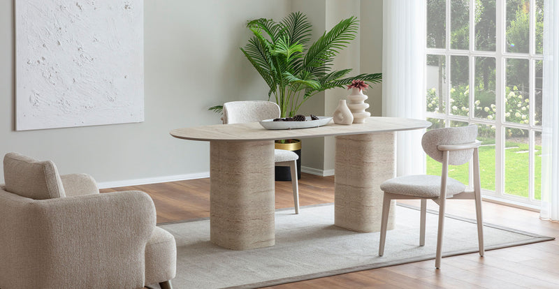 Soft Traverten Masa Takımı