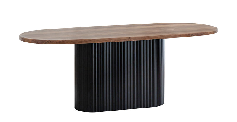 Vera Ceviz Elips Masa Takımı